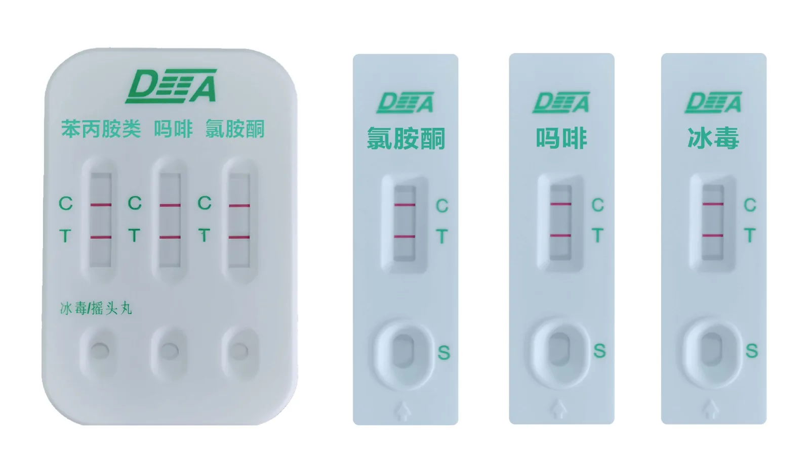 On-site rapid colloidal-gold test cassettes